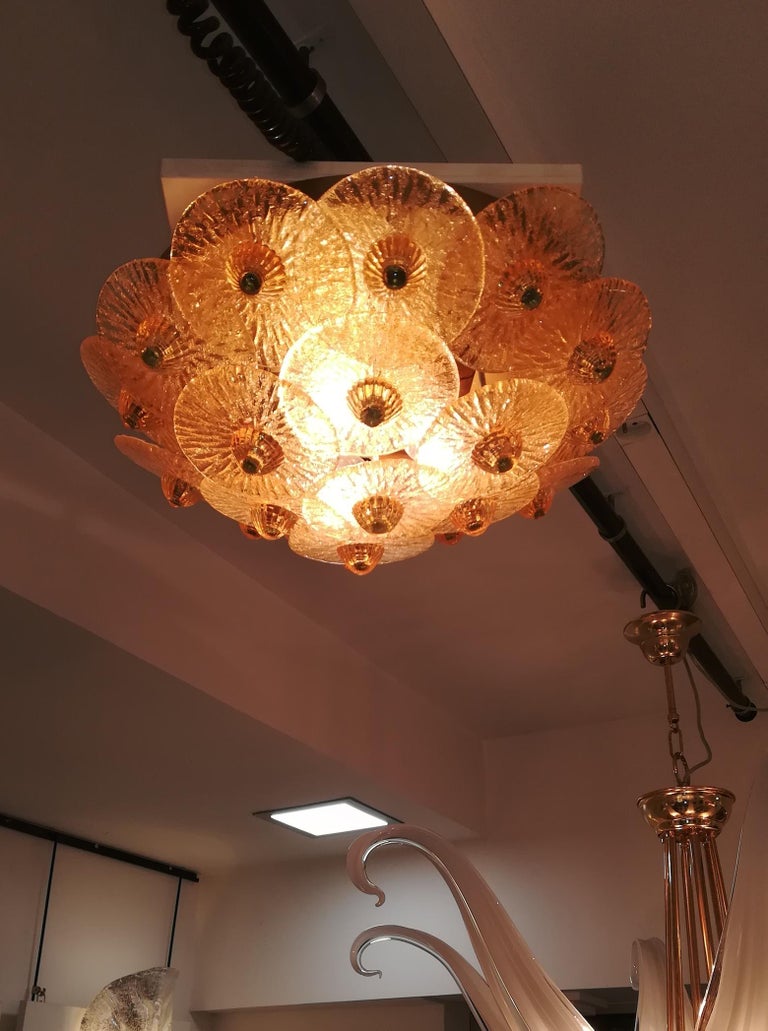 Golden Crystal Ceiling Light Small Model