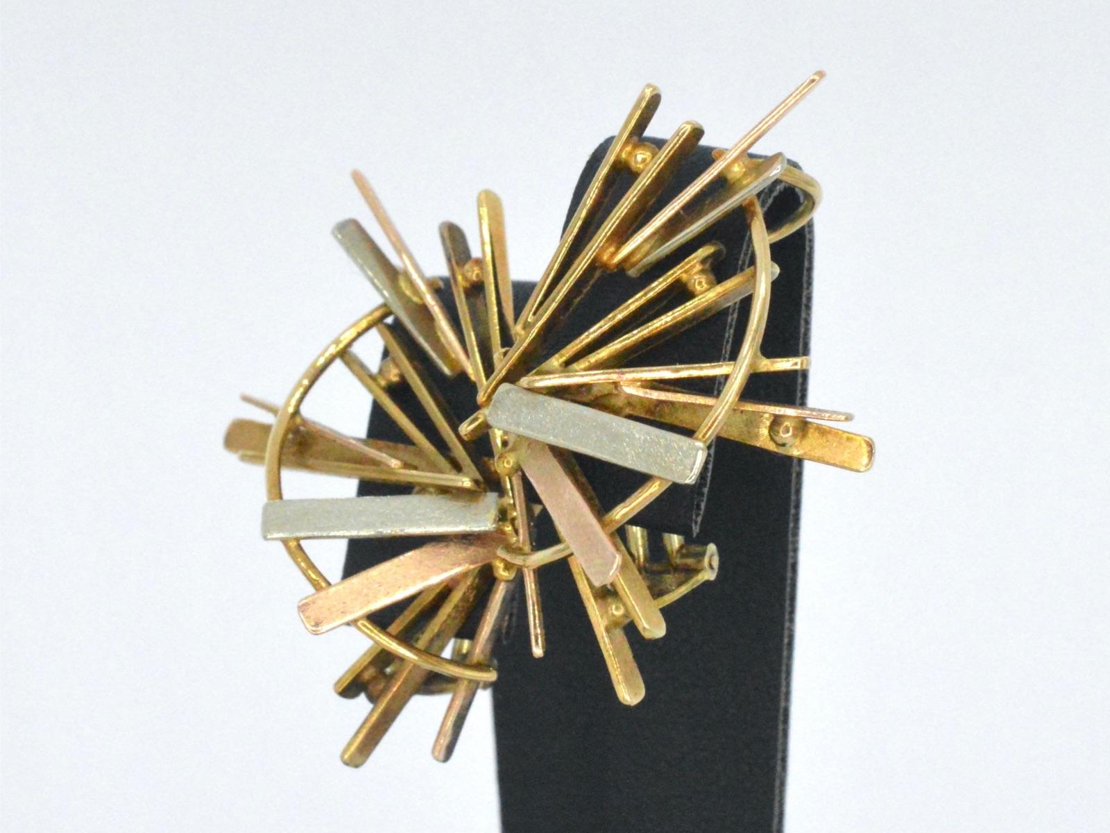 Ohrringe im goldenen Design von Anneke Schat im Zustand „Gut“ im Angebot in AMSTELVEEN, NH