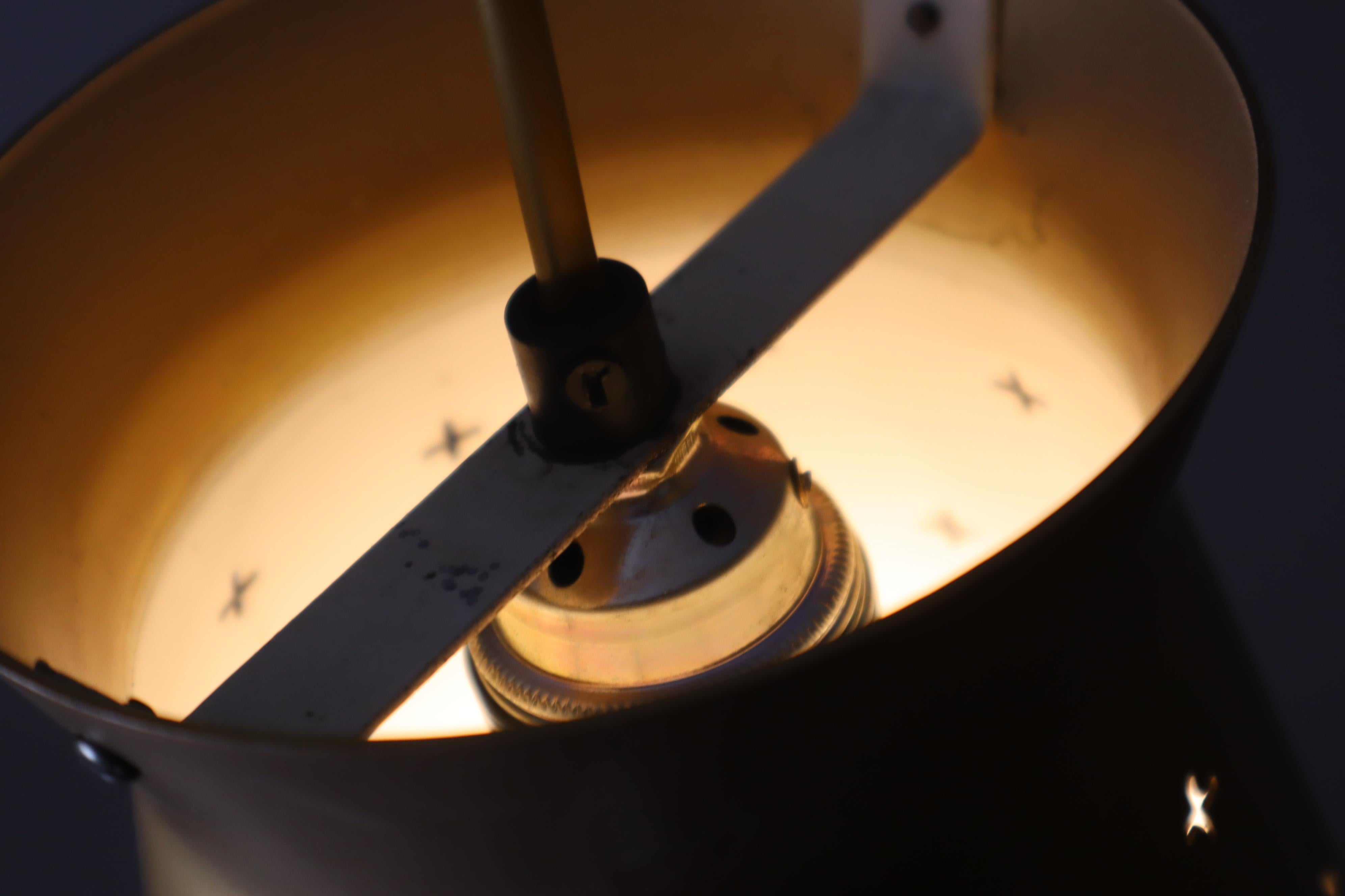Suspension Diabalo en or par Egon Hillebrand pour Hillebrand Lighting, années 1950 en vente 5