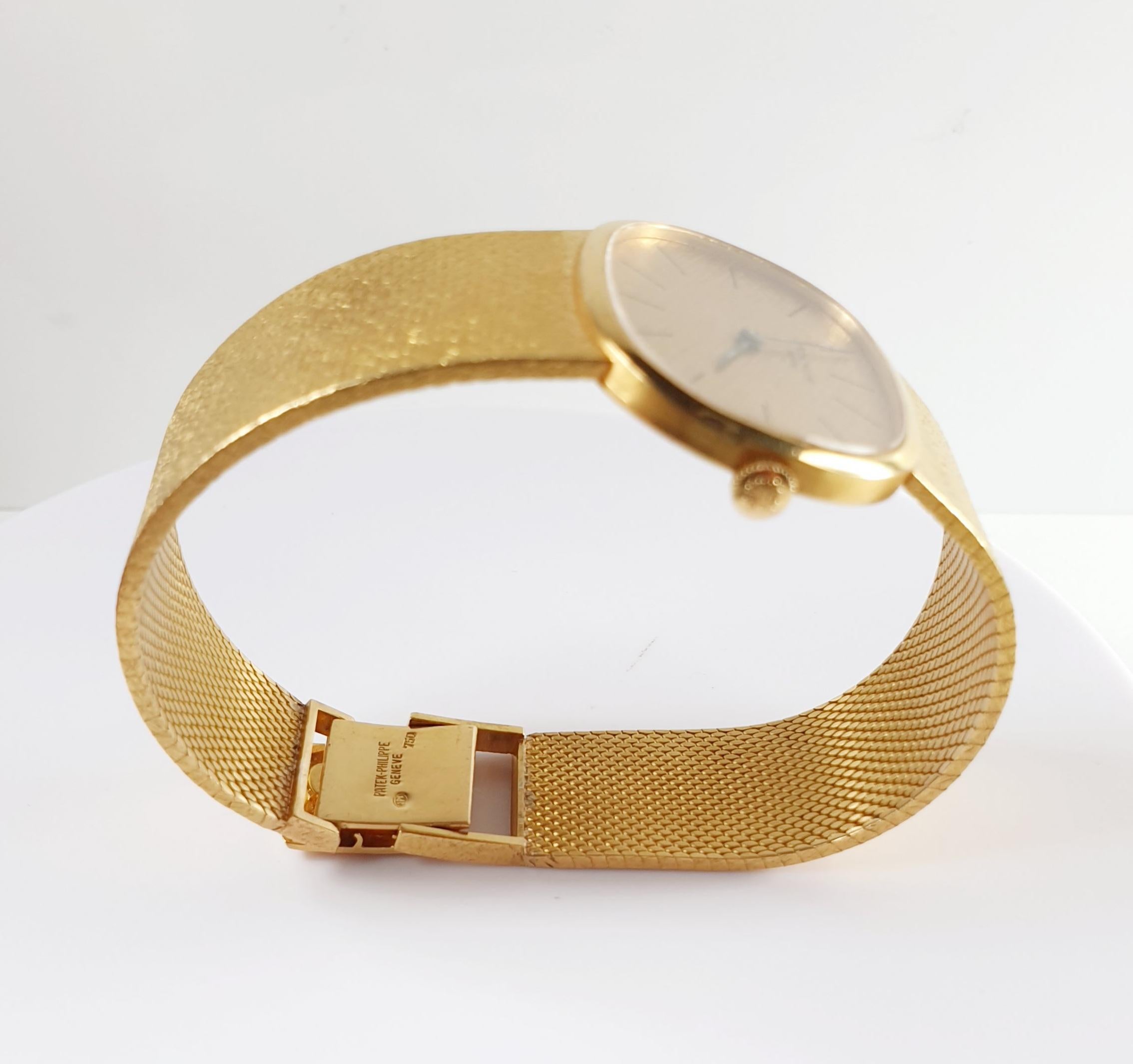 Golden ElipsePatek Philippe Watch Champagne Dial   with original case 1970´s 4