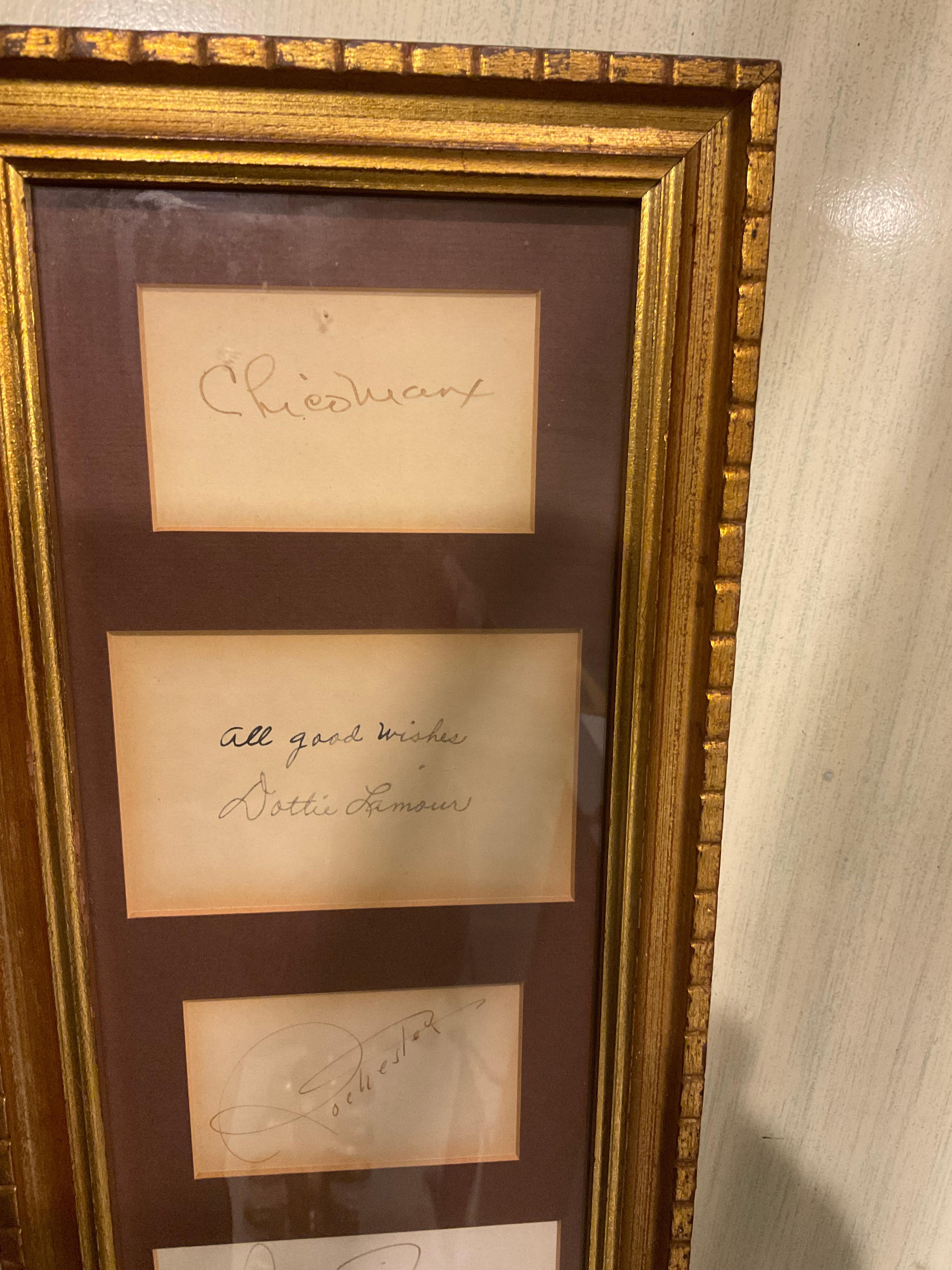1940s Golden Era Hollywood Actors Autographs 1