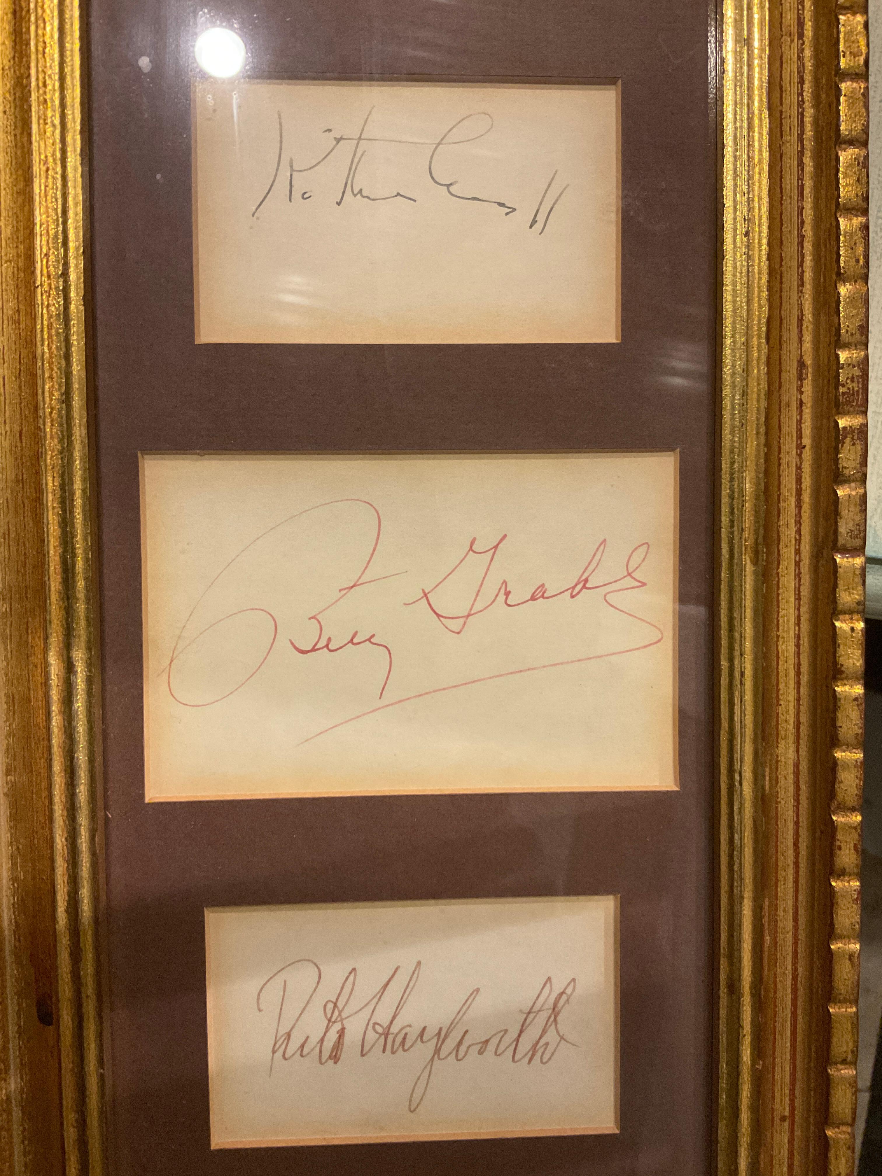 1940s Golden Era Hollywood Actors Autographs 3