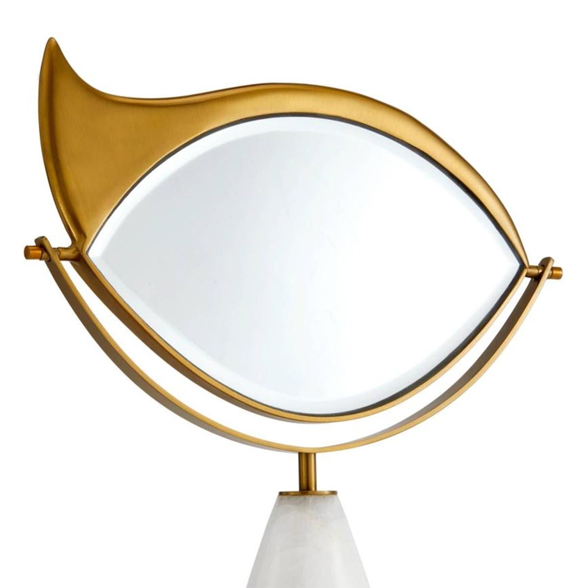 Portuguese Golden Eye Coiffeuse Mirror For Sale