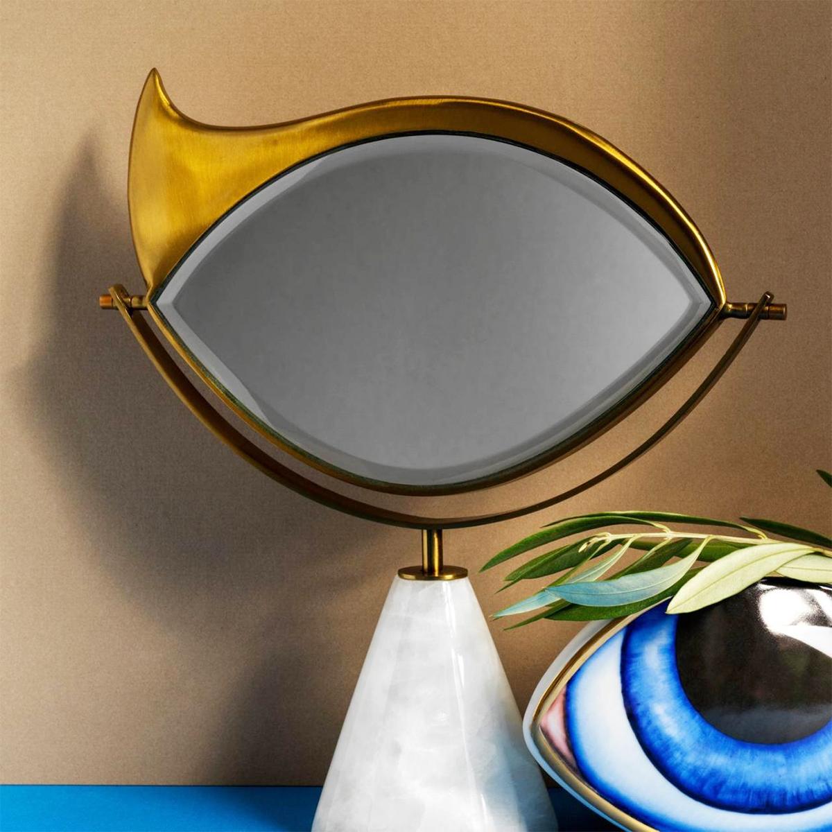 Contemporary Golden Eye Coiffeuse Mirror For Sale