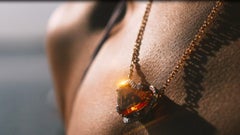 Golden Fantasy” Two-Tone Citrine Necklace