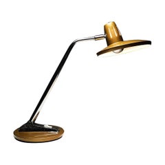 Vintage Golden Fase Madrid Desk Lamp, 1960s