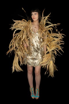 Golden feather musical boa 1990s