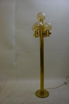 Golden Floor Lamp by Hans-Agne Jakobsson for AB Markaryd, Sweden, 1970