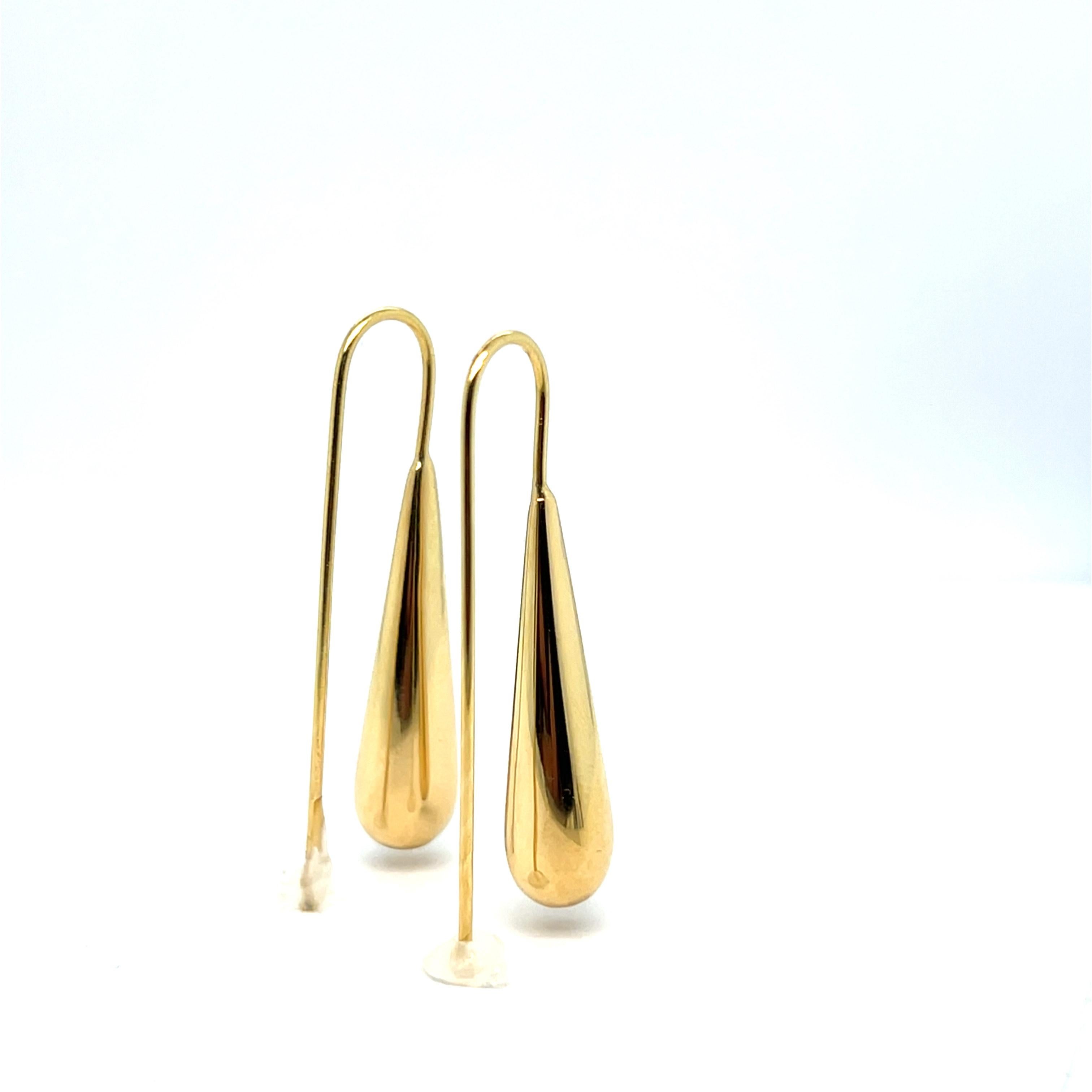 Orecchini Golden Flow in oro giallo 18 carati in vendita 1