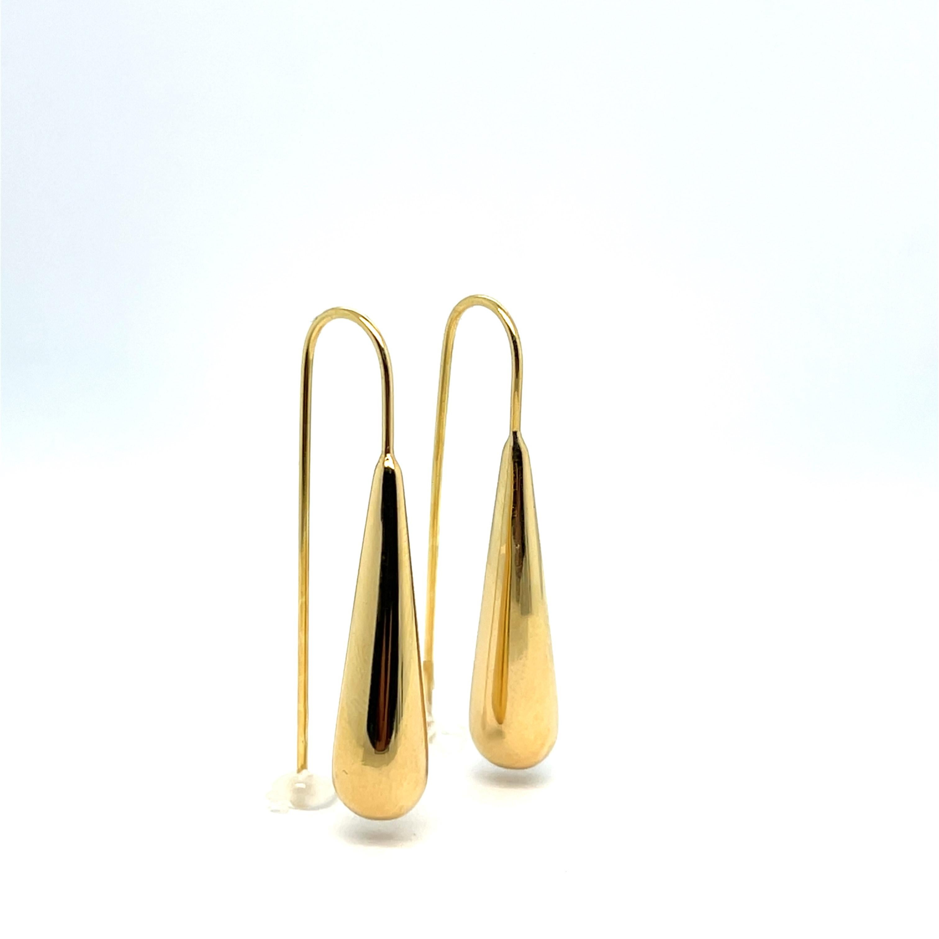 Orecchini Golden Flow in oro giallo 18 carati in vendita 2