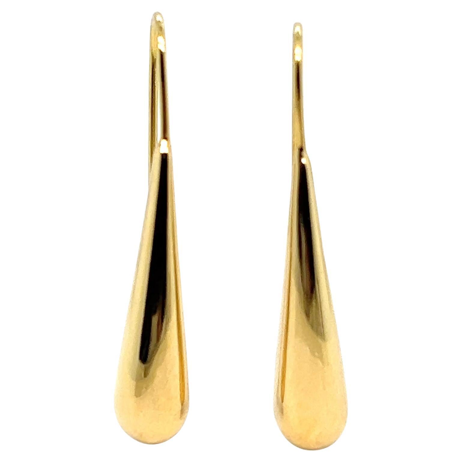 Golden Flow Earrings 18K Yellow Gold