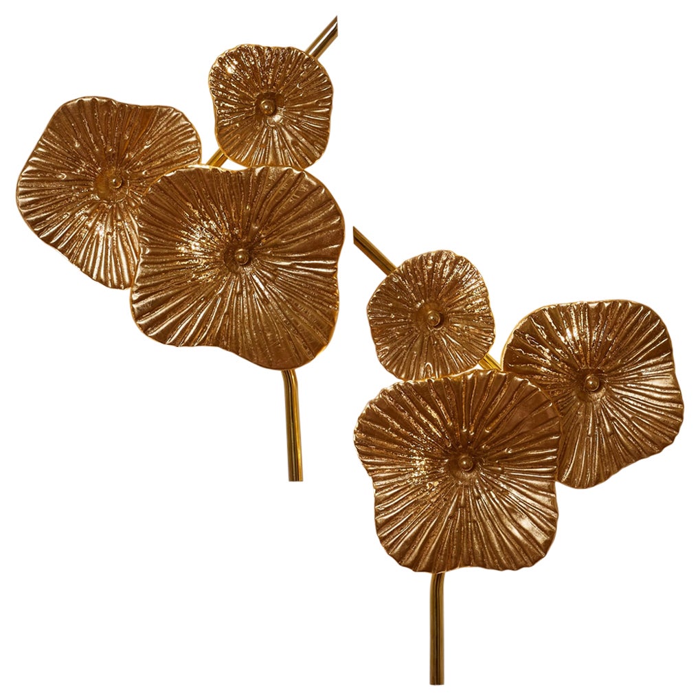 Appliques « fleurs dorées » de Studio Glustin en vente