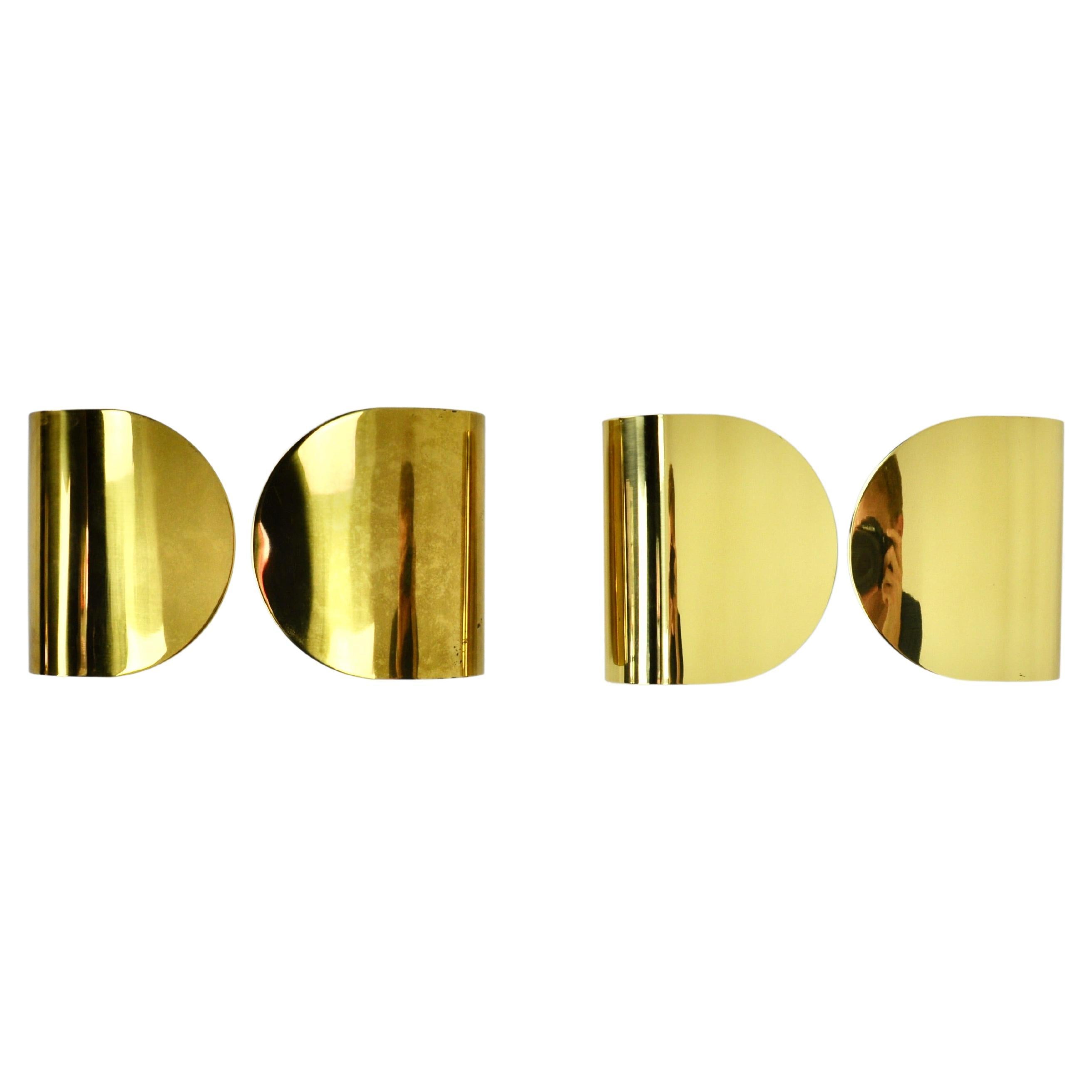 Golden Foglio Sconce by Tobia & Afra Scarpa for Flos, 1960s