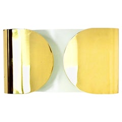 Golden Foglio Wall lamp by Tobia & Afra Scarpa for Flos, 1960s