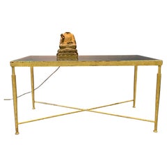 Mesa Golden Frame con tapa de cristal