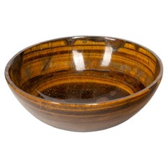 Golden Gaze: Polished Tiger’s Eye Catchall Bowl