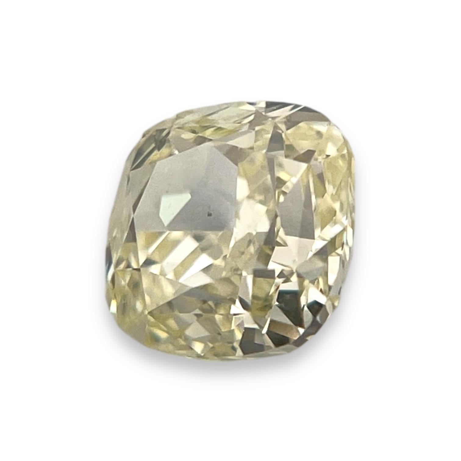ITEM DESCRIPTION

Stone Shape: Cushion
Diamond Weight: 1.50 Carat
Color: W-X
Cut:	Modified Brilliant
Measurements: 6.31 x 6.30 x 4.28 mm
Symmetry: Good
Polish: Excellent
Fluorescence: None
Certifying Lab: GIA
GIA Certificate #: 6455661014
Appraisal