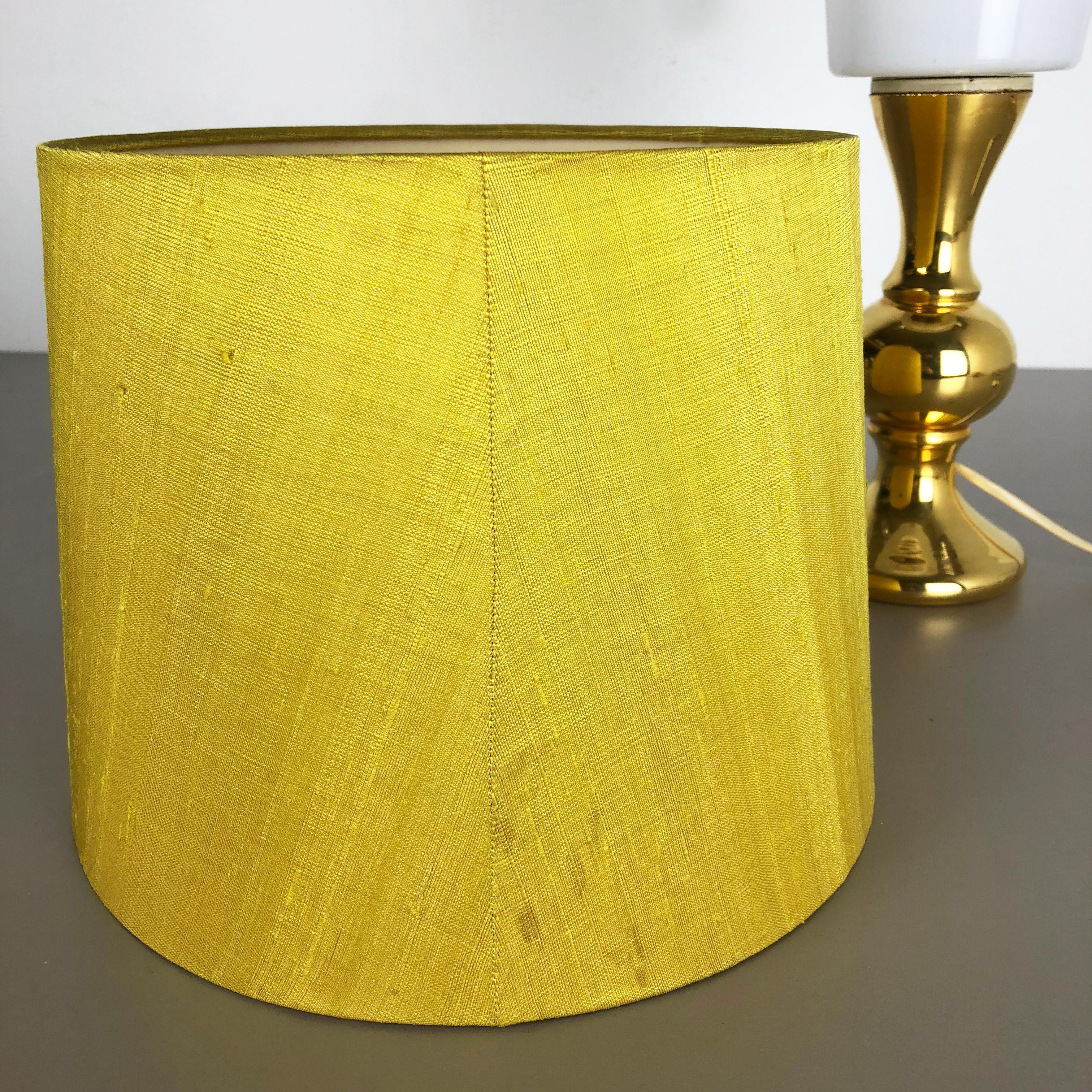 Golden Glass Table Light by Uno & Östen Kristiansson Luxus Vittsjö, Sweden 1970s 5