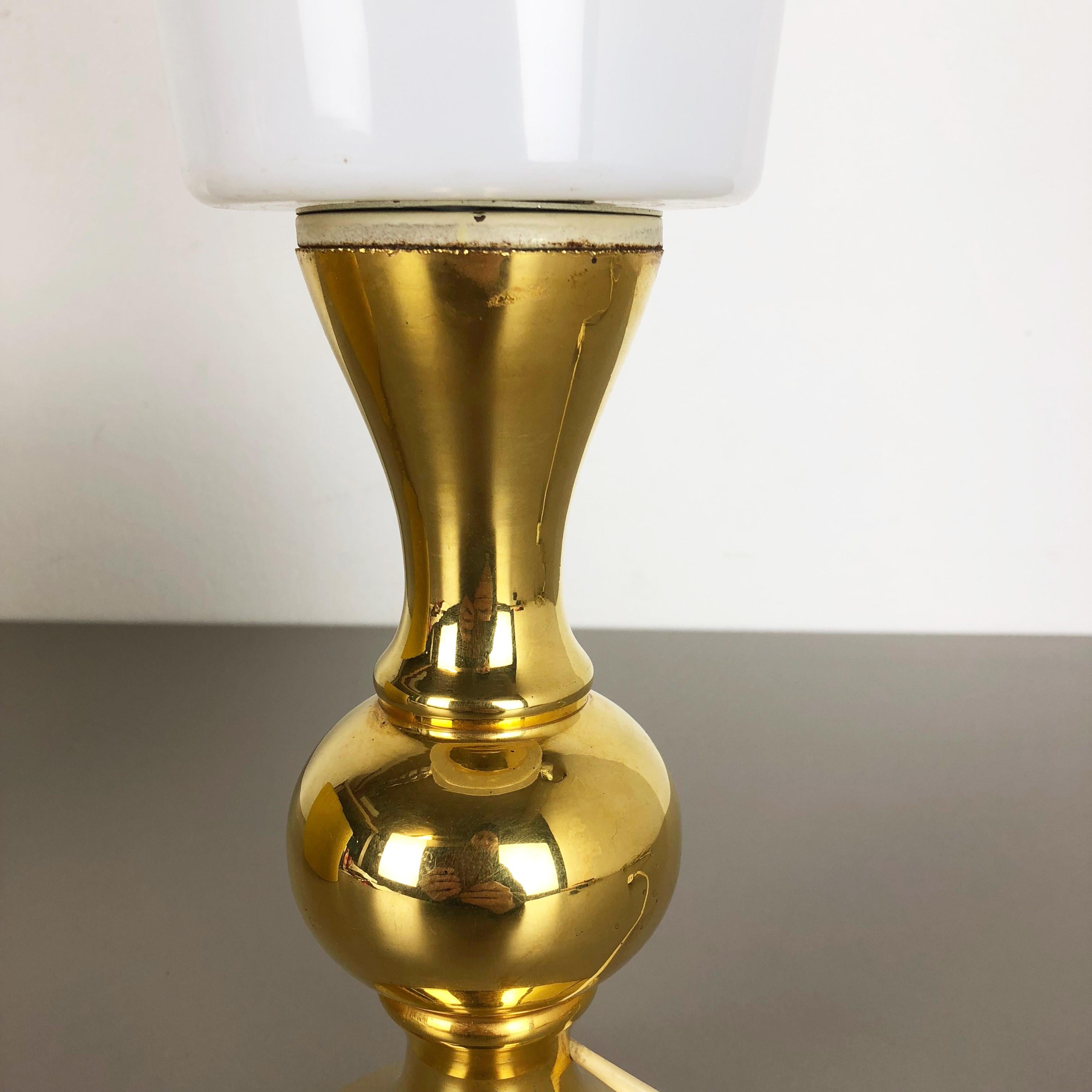 Golden Glass Table Light by Uno & Östen Kristiansson Luxus Vittsjö, Sweden 1970s In Good Condition In Kirchlengern, DE