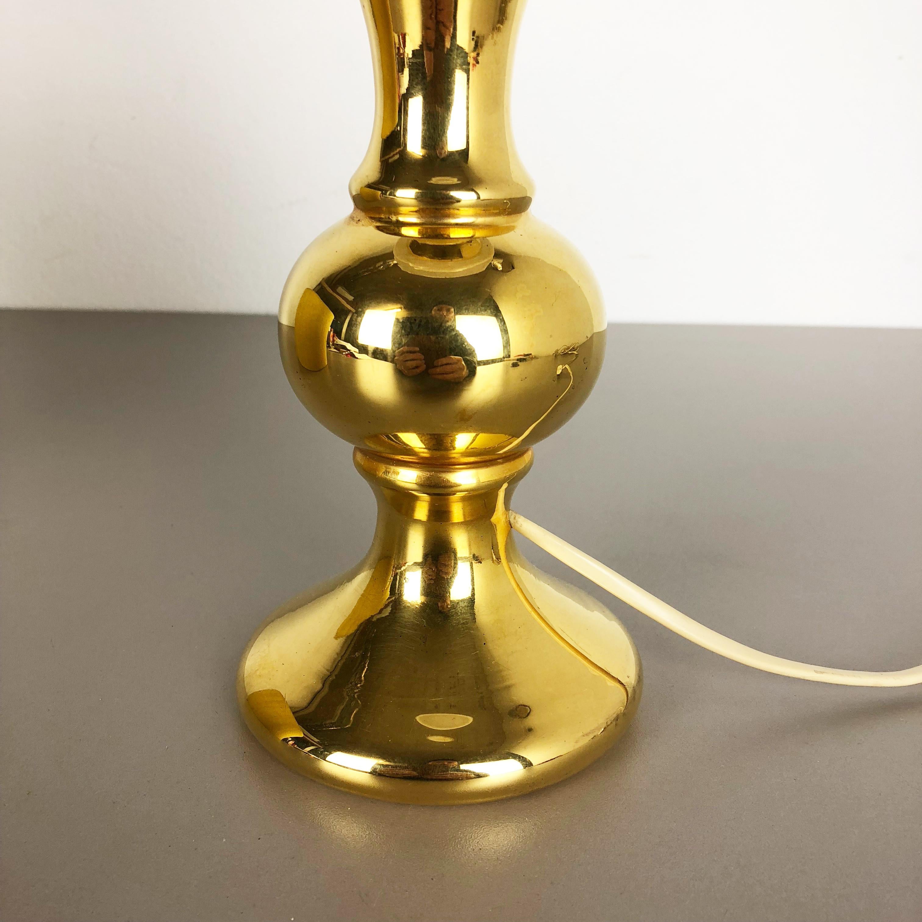 20th Century Golden Glass Table Light by Uno & Östen Kristiansson Luxus Vittsjö, Sweden 1970s