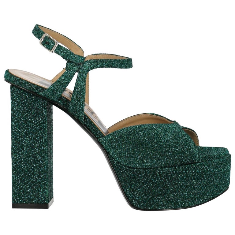 Golden Goode Deluxe Brand Woman Sandals Green EU 36 For Sale at 1stDibs