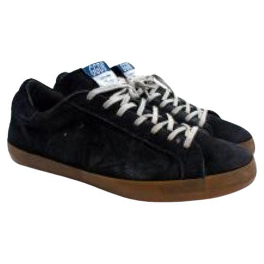 Golden Goose Anthracite Deluxe Suede Low Sneakers For Sale