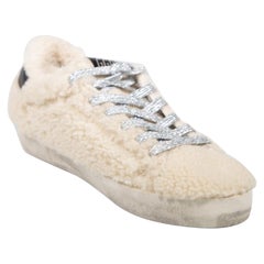 Golden Goose Beige Shearling Superstar Trainers Size IT 38 Golden Goose Beige Shearling Superstar Trainers Size IT 38