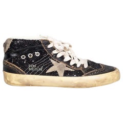 Zapatillas Golden Goose Black Glitter Mid Star Talla IT 37