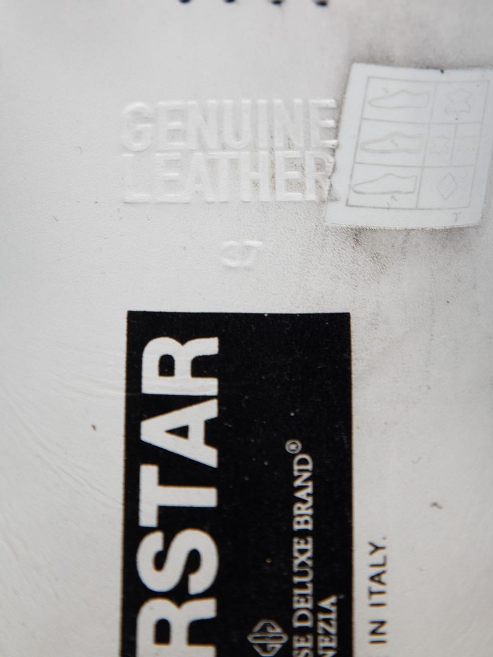 Golden Goose Black Leather Superstar Trainers Size IT 37 For Sale 2