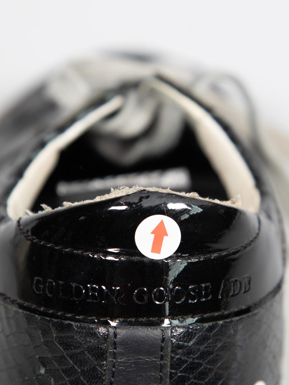 Golden Goose Zapatillas Superstar de piel negra Talla IT 37 en venta 4