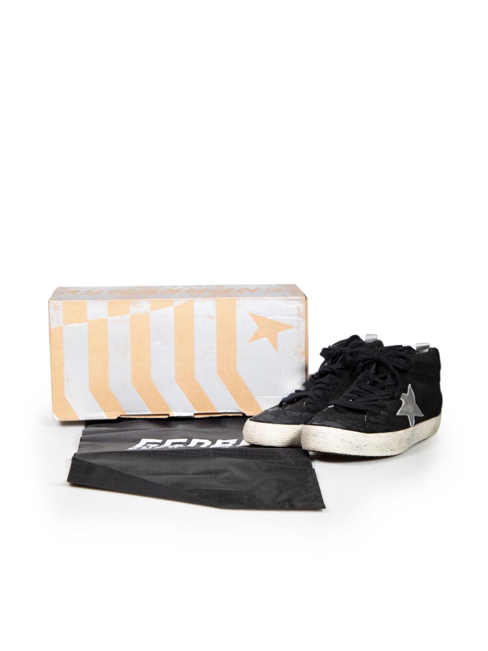 Golden Goose Black Suede Superstar Trainers Size IT 37 For Sale 3