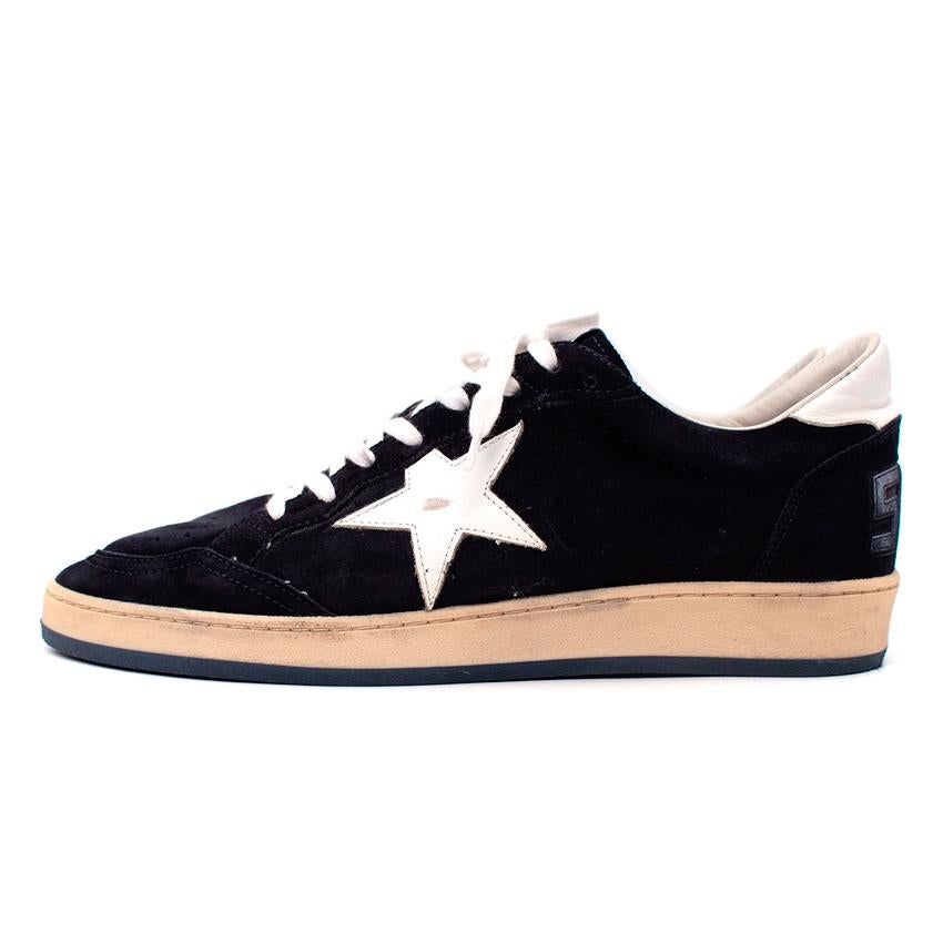 Golden Goose Zapatillas de ante azul Ball Star Distressed - US 11 en venta 1