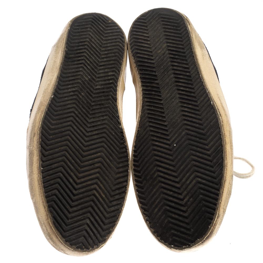 Golden Goose Blue Suede Leather Superstar Low Top Sneakers Size 43 In Fair Condition In Dubai, Al Qouz 2