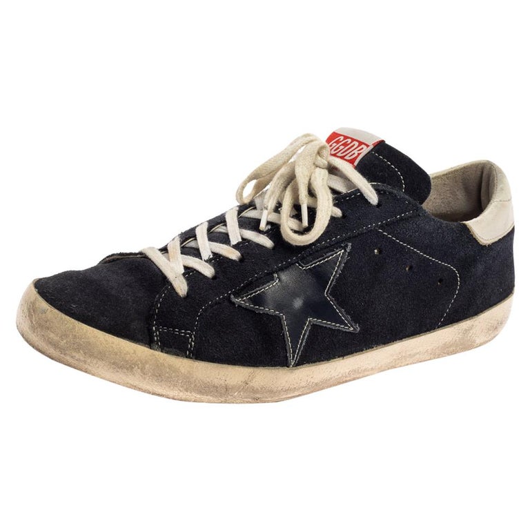 Golden Goose Blue Suede Leather Superstar Low Top Sneakers Size 43 at  1stDibs | golden goose size 43