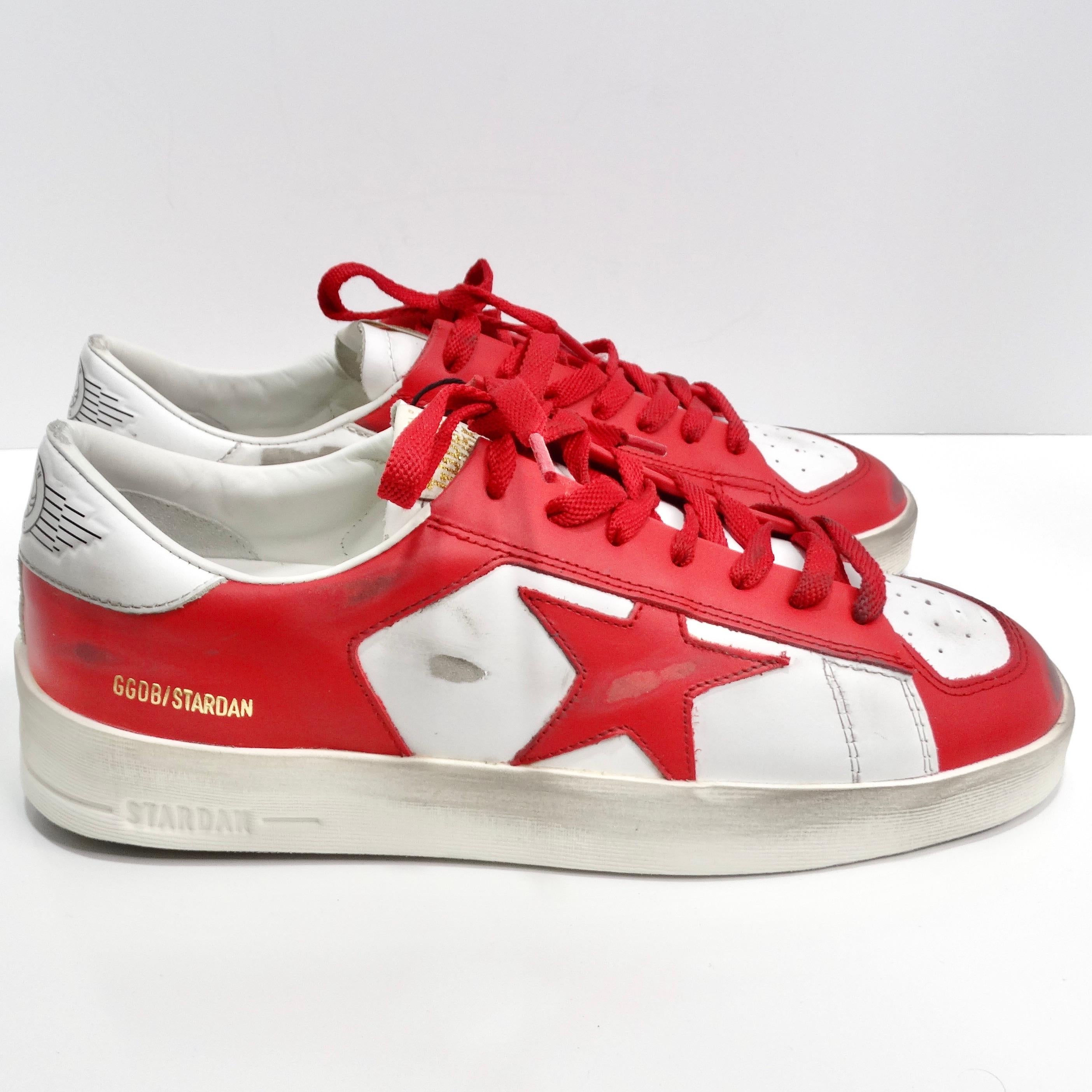 Golden Goose Brand New Stardan Leather Sneakers Red 2
