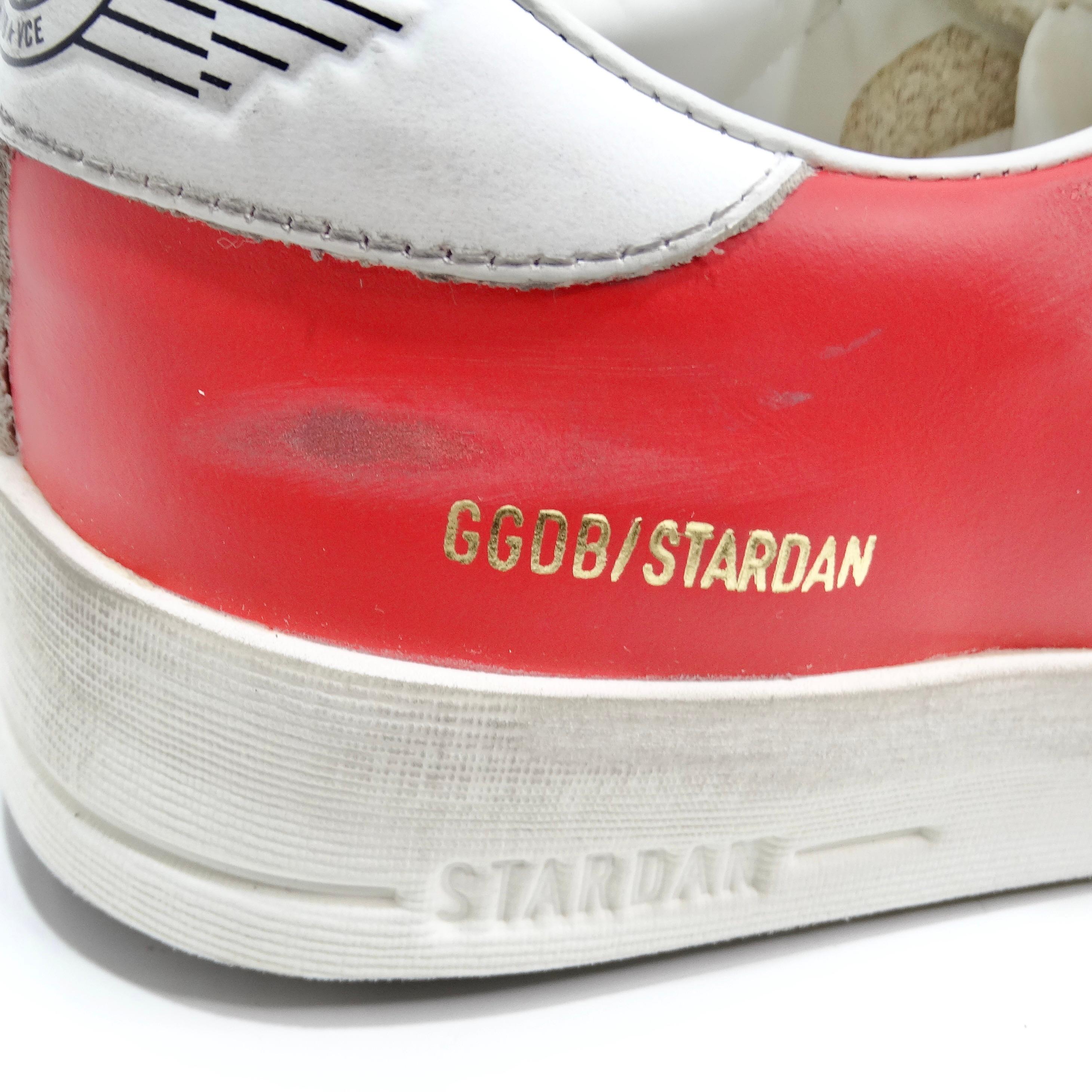Golden Goose Brand New Stardan Leather Sneakers Red 3