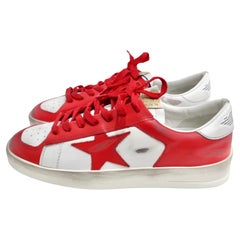 Used Golden Goose Brand New Stardan Leather Sneakers Red