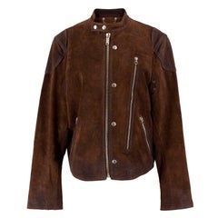 Golden Goose Brown Biker Jacket M