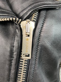 Golden Goose Deluxe Brand Black Calf Leather Jacket Size M