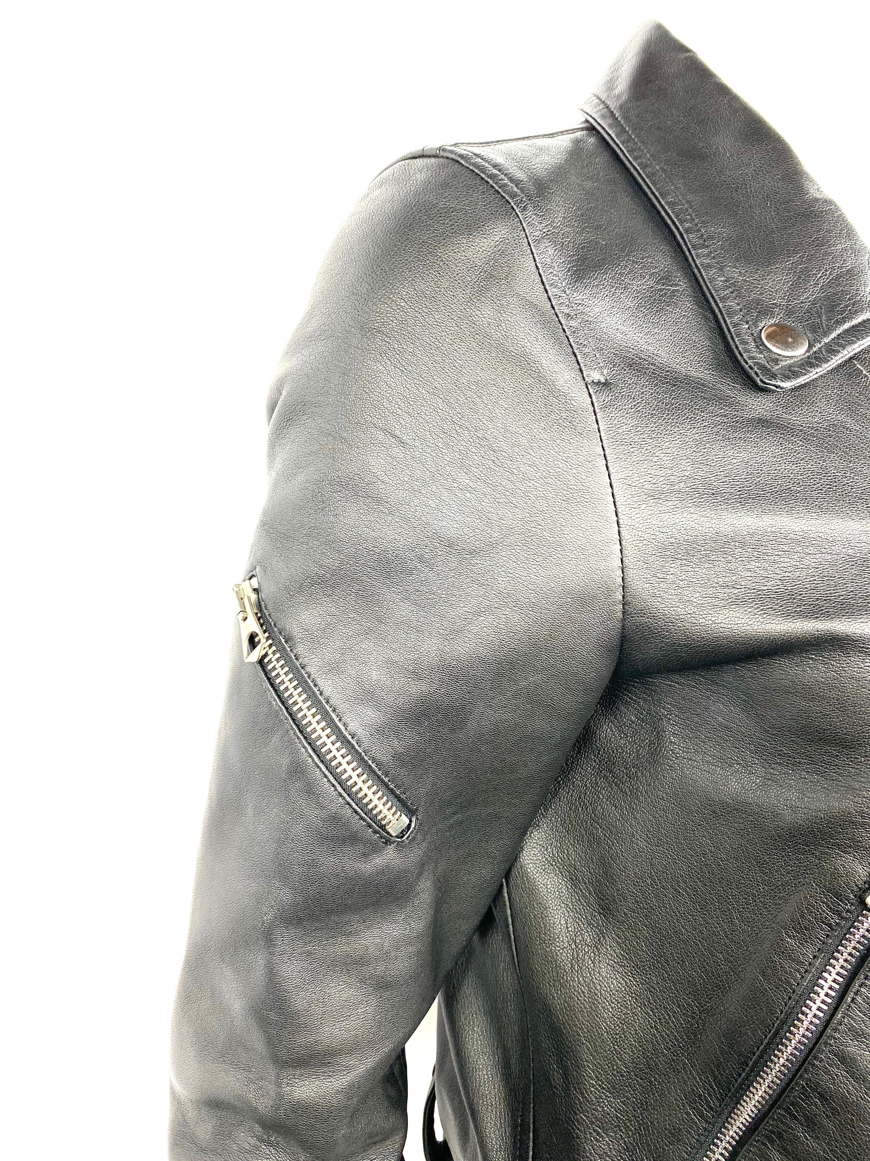 golden goose deluxe brand leather jacket