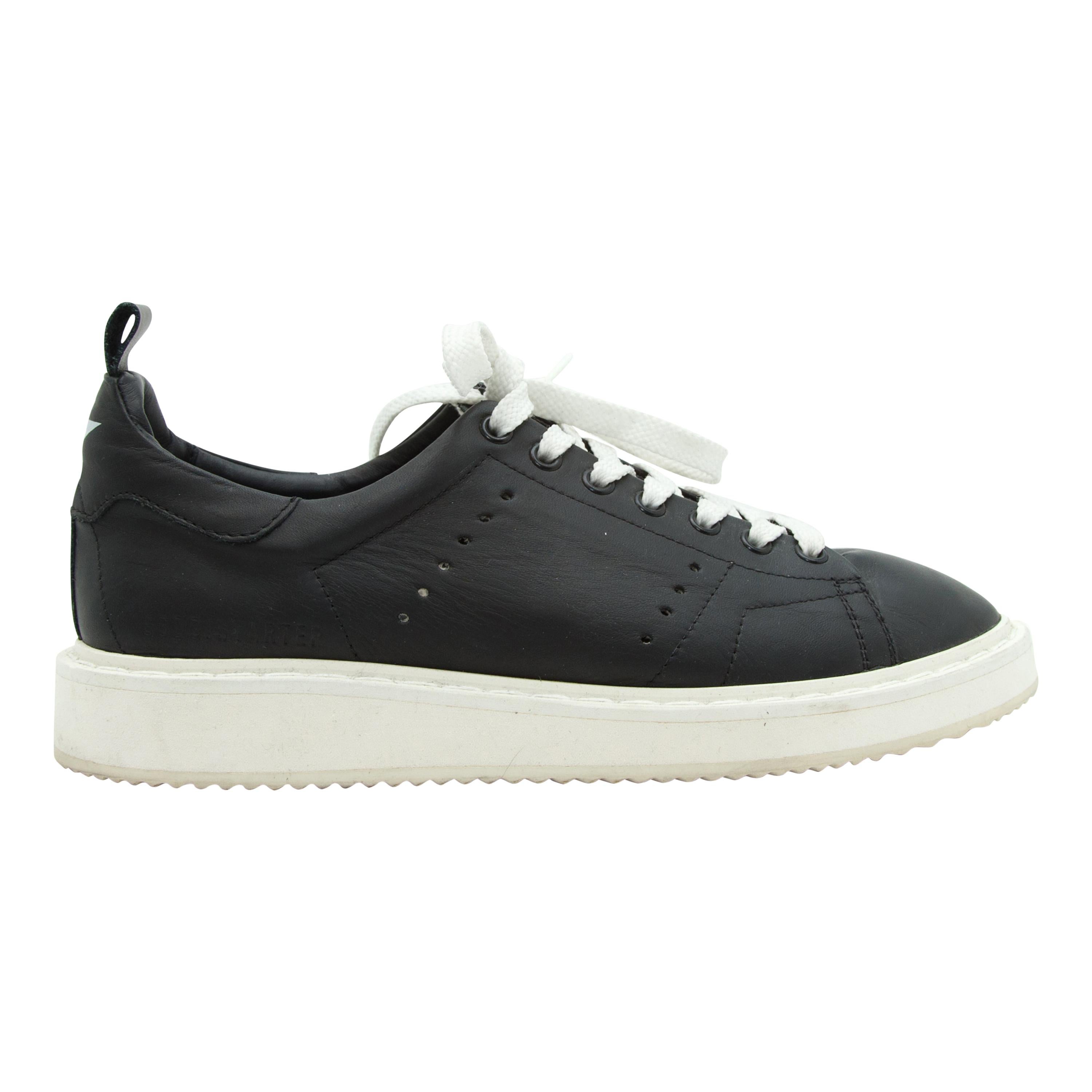 Golden Goose Deluxe Brand Black Leather Sneakers at 1stDibs