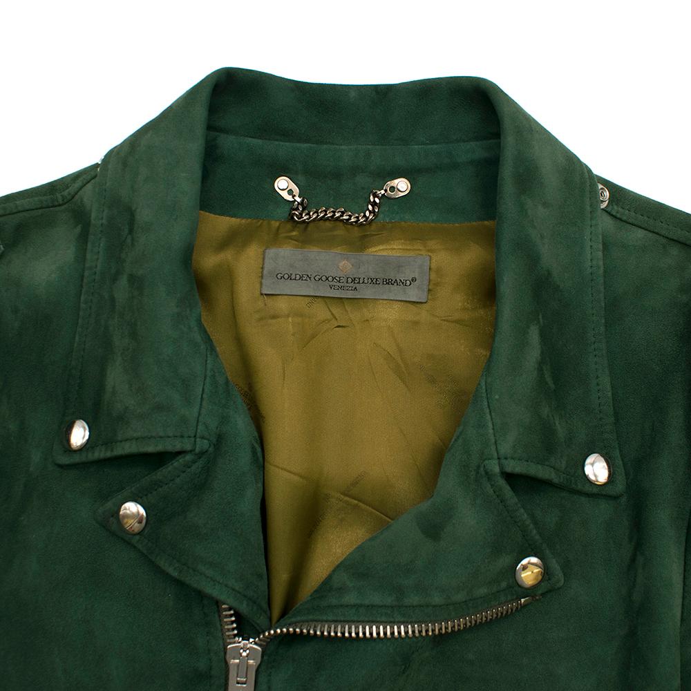 womens green suede jacket
