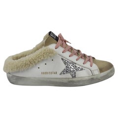 Golden Goose Deluxe Brand Sabot Shearling Lined Leather Slip On Sneakers Eu 38