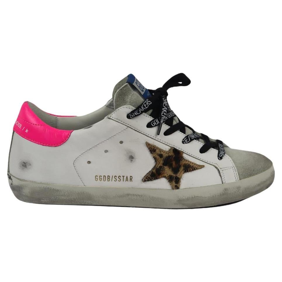 Golden Goose Deluxe Brand Superstar Leather And Suede Sneakers Eu 38 Uk 5 Us 8