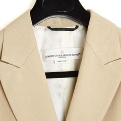Golden Goose Deluxe Veste Beige FR36 au 40 Oversized Jacket Blazer UK8 to 12 US6