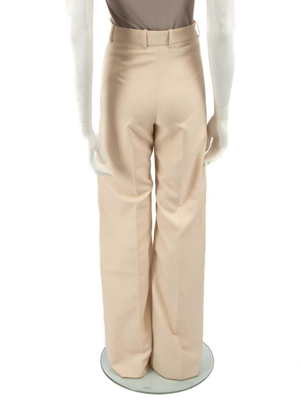 Golden Goose Ecru Wide Fit Trousers Size XXS In New Condition For Sale In London, GB