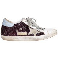 Zapatillas Golden Goose Glitter Superstar Distressed Talla IT 37