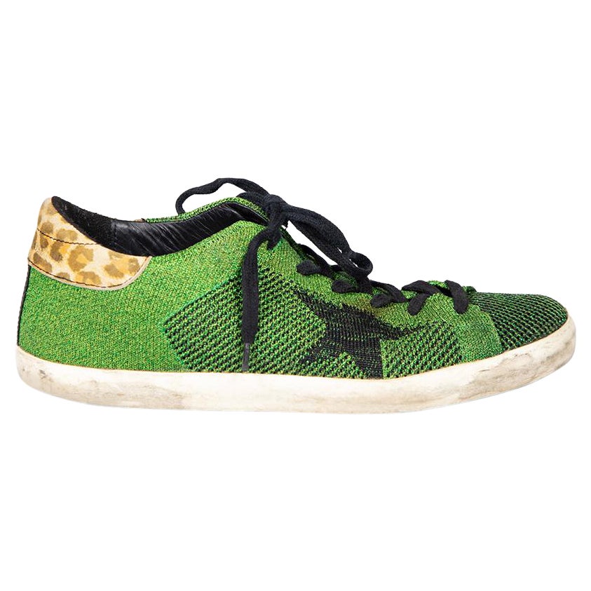 Greene & Greene Metallic Superstar Trainers Size IT 39 en vente