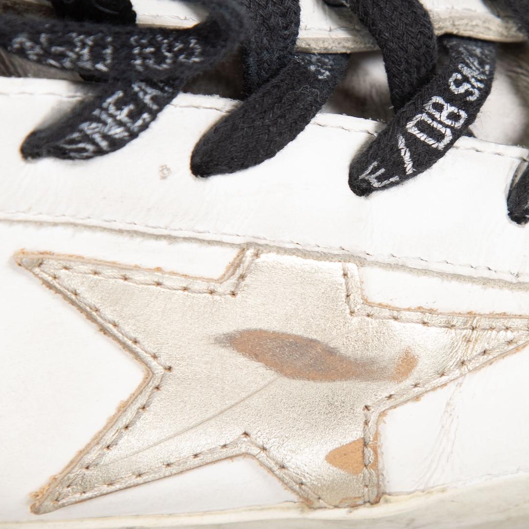Women's Golden Goose Leather & Suede Superstar Trainers Size IT 38 For Sale