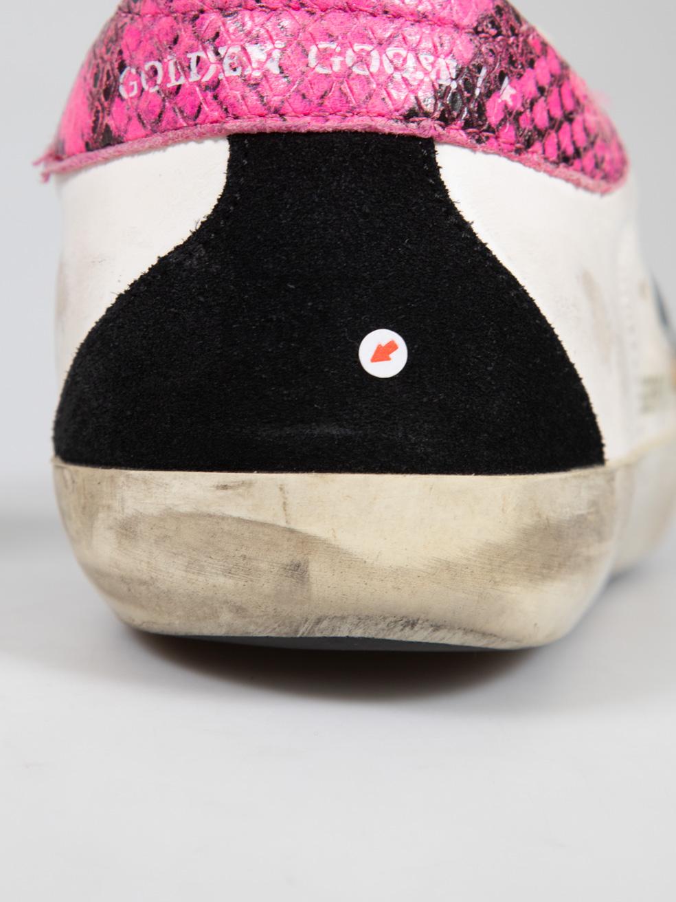Golden Goose Leather & Suede Superstar Trainers Size IT 38 For Sale 4